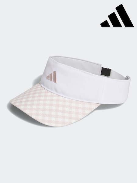 adidas Golf Tour Gingham White Ground Visor (E98335) | €23