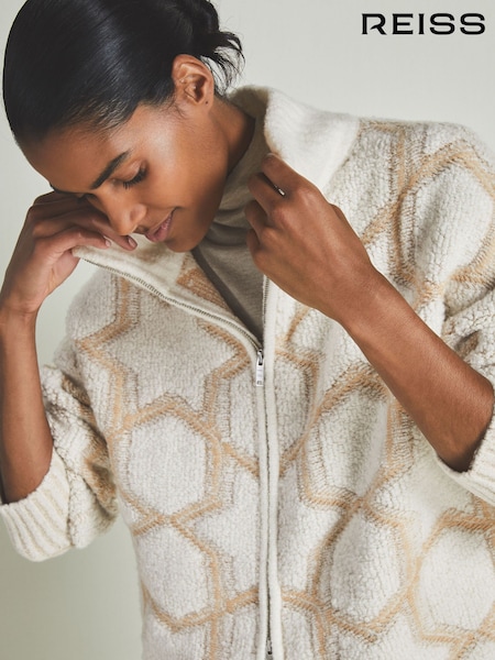 LES 100 CIEL Reiss | Les 100 Ciels Cashmere-Blend Bouclé Jacket (E98374) | € 568