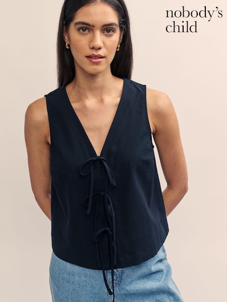 Negru - Copilul Nimănui Imprimeu Tessa Vest Top (E98753) | 161 LEI