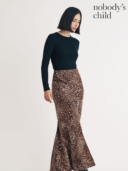 Nobodys Child Peyton Animal Print Skirt (E98764) | ‏377‏₪