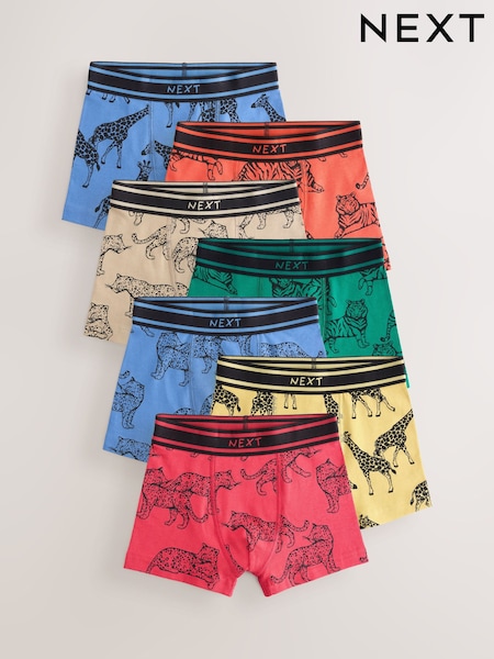 Mehrfarbige Tiermotive - Boxers Trunks 7 Pack (1.5-16yrs) (E98876) | 27 € - 28 €