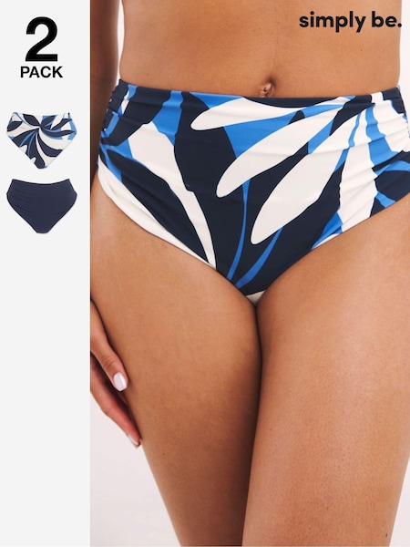 Simply Be Blue Magisculpt Classic Briefs 2 Pack (E98918) | €24