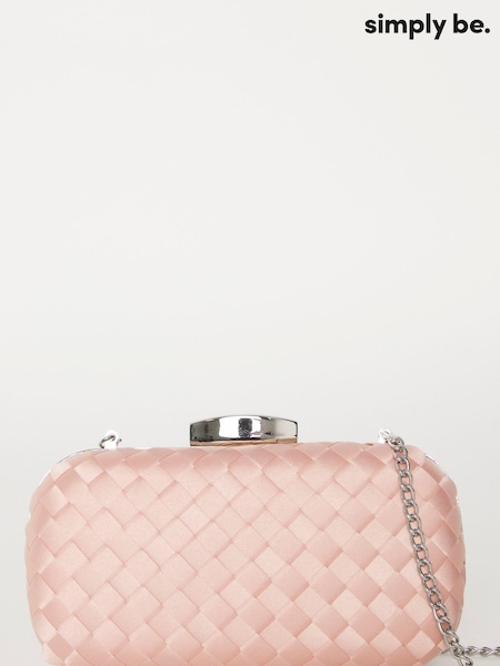 Joanna Hope Pink Satin Clutch Bag (E98920) | kr532