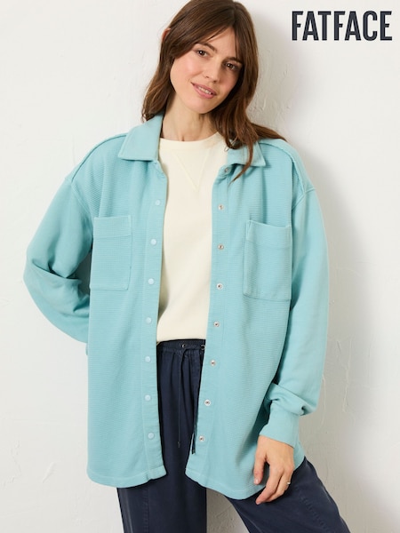 FatFace Skye Aqua Blue Waffle 100% Cotton Shirt (E98936) | 2,974 UAH