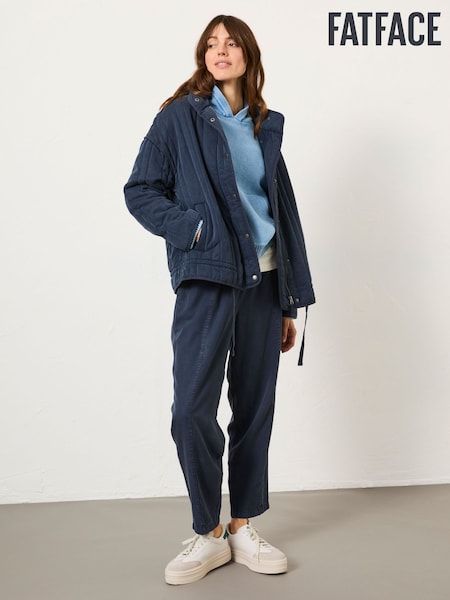 FatFace Navy Mabel Quilted Jacket (E98940) | ₪448