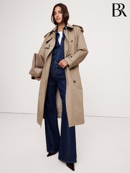 Banana Republic Beige Classic Cotton Trench Coat (E98952) | €422