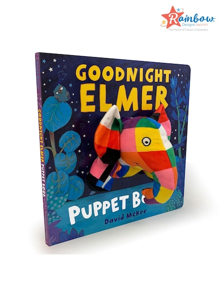 Rainbow Designs Goodnight, Elmer Puppet Book (E98971) | €20