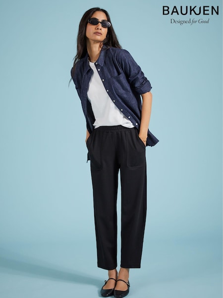 Baukjen Billie Ponte Carrot Leg Black Trousers (E99006) | € 148