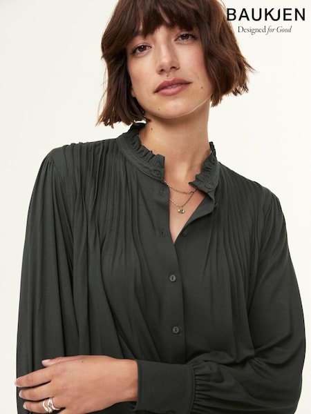 Baukjen Green Imken Long Sleeve Blouse (E99008) | AED577