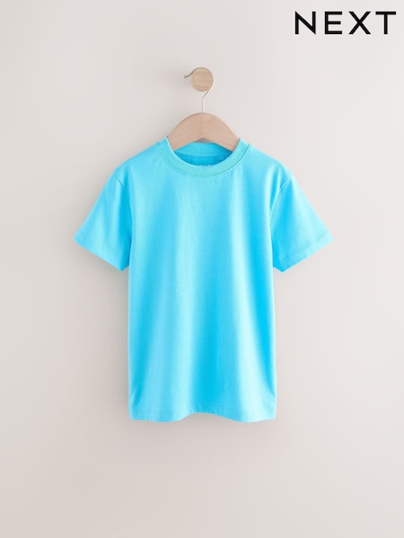 Aqua Blue Regular Fit Short Sleeve T-Shirt (3-16yrs) (E99161) | €4 - €8