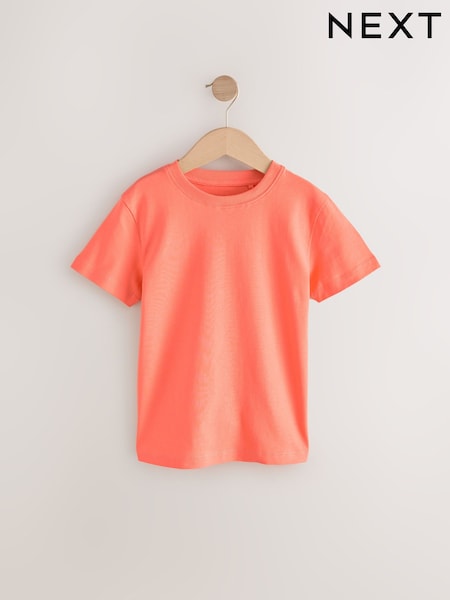 Peach Regular Fit Short Sleeve T-Shirt (3-16yrs) (E99163) | 17 QAR - 32 QAR