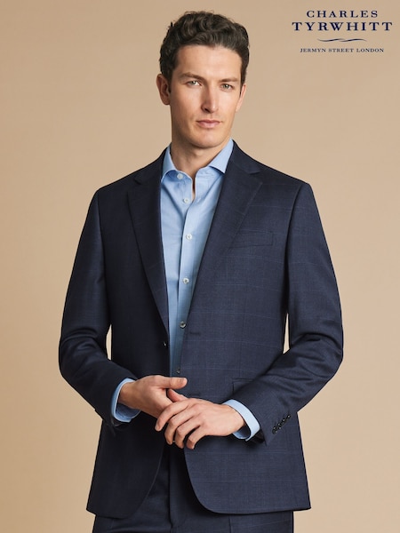 Charles Tyrwhitt Blue Seasonal Design Check SF Jacket (E99340) | R$ 2,360