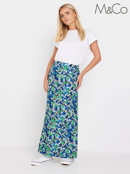 M&Co Petite Floral Printed Maxi Skirt (E99511) | 129 LEI