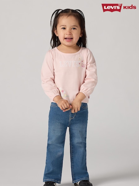 Levi's® Pink Baby Floral Logo Long Sleeve Top (E99536) | €25