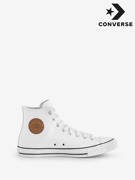 Converse White Chuck Taylor All Star Leather Trainers (E99578) | 99 €