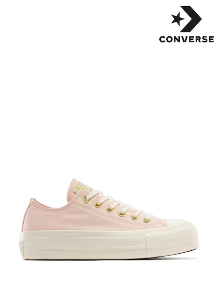 Converse Pink Platform Lift Chuck Ox Trainers (E99589) | €102