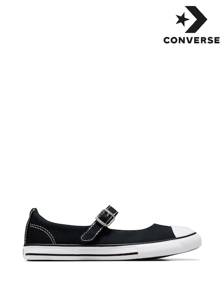 Converse Black Junior Chuck Taylor Dainty Mary Jane Shoes (E99629) | €46