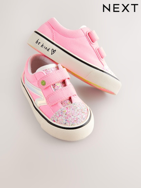 وردي - Touch Fasten Strap Printed Trainers (E99682) | ‏91 د.إ.‏ - ‏ 102‏ د.إ.