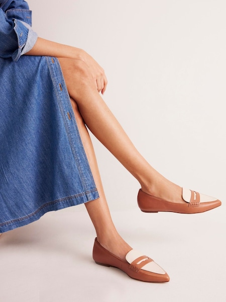 Boden Pointed Loafers (E99717) | 573 LEI