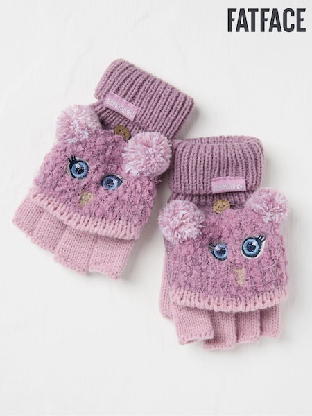 FatFace Purple Owl Gloves (E99808) | €10.50