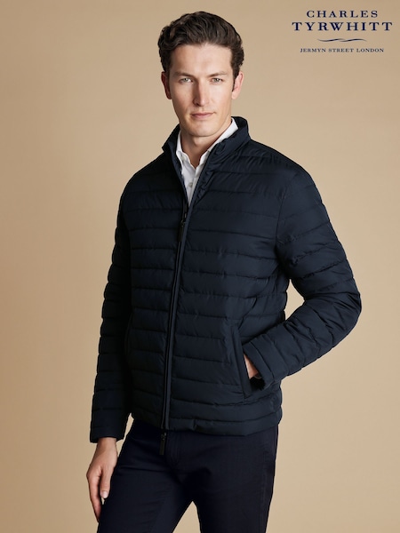 Charles Tyrwhitt Blue Lightweight Quilted Jacket (E99857) | AED751