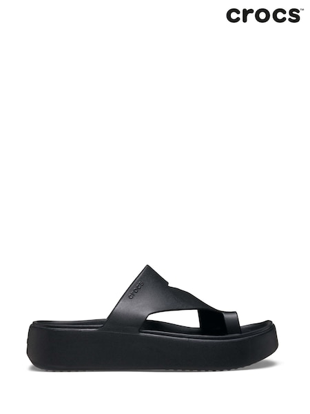 Crocs Black Adults Getaway Platform Toe Loop Sandals (E99915) | 2,704 UAH
