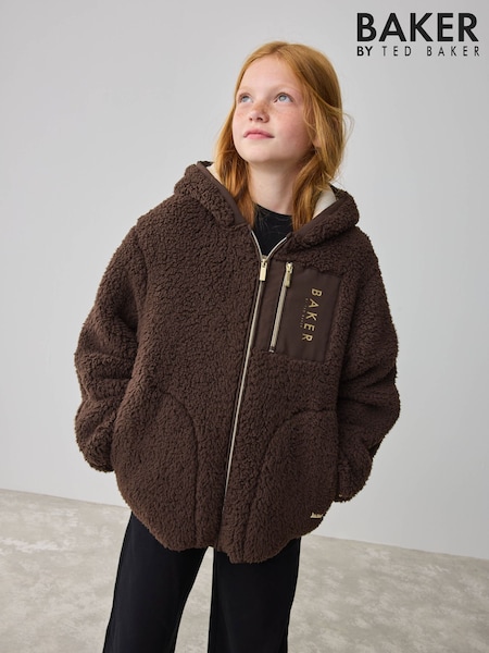 Maro - Baker by Ted Baker Zip Through Cu glugă Fleece Jachetă (F00162) | 283 LEI - 313 LEI