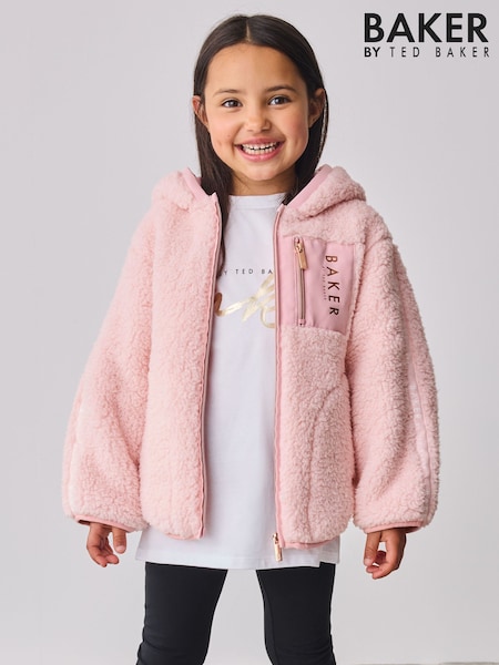Baker by Ted Baker Zip Through Hooded Fleece Jacket (F00170) | 55 € - 66 €