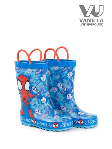 Vanilla Underground Blue Kids Spidey and Friends Wellies (F00176) | kr314