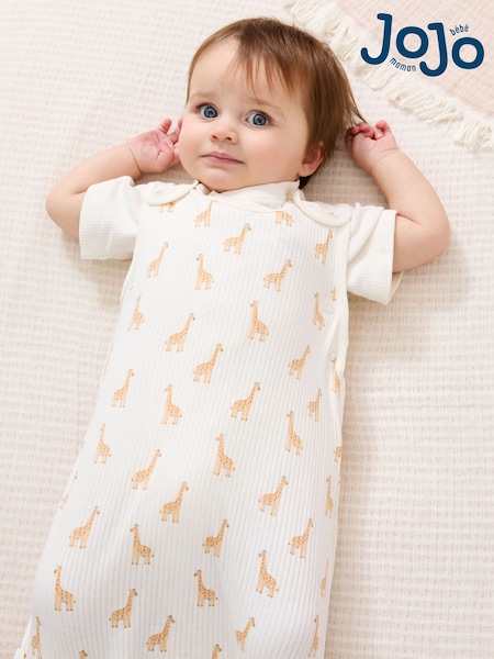 JoJo Maman Bébé Cream Rib 1 Tog Baby Sleeping Bag (F00190) | AED163