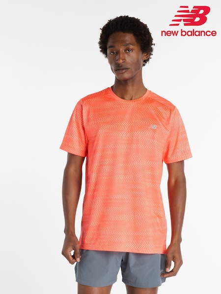 New Balance Red Mens Essential Running T-Shirt (F00235) | €35