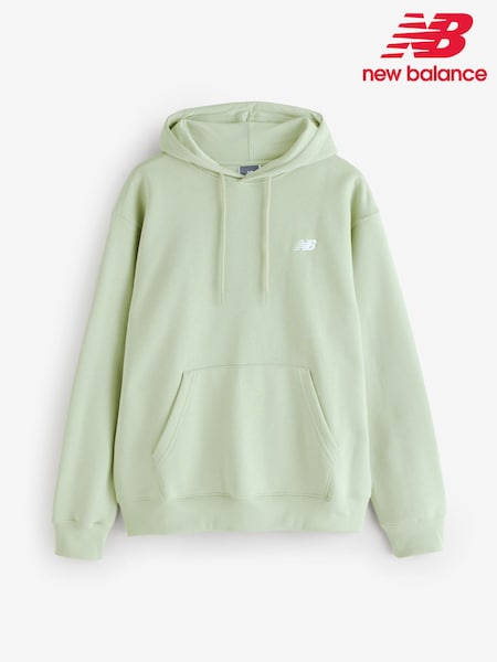 New Balance Green Mens Essential Fleece Hoodie (F00248) | €80