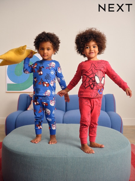 Red Spidey License Snuggle Pyjamas 2 Pack (9mths-10yrs) (F00370) | €38 - €47