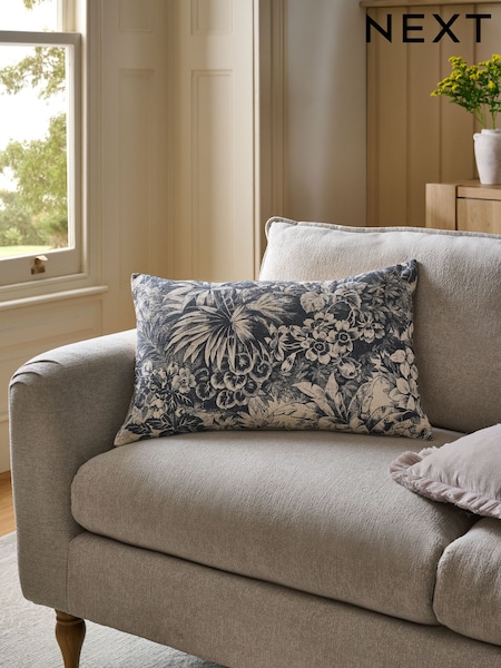 40 x 59cm Printed Floral Tapestry Cushion (F00408) | ‏98 ر.ق.