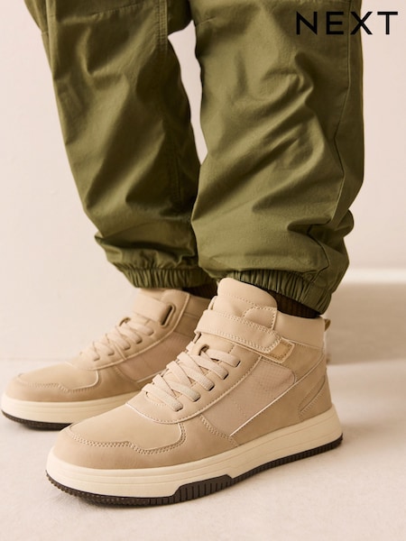 Neutral Standard Fit (F) High Top Trainers (F00448) | AED127 - AED163
