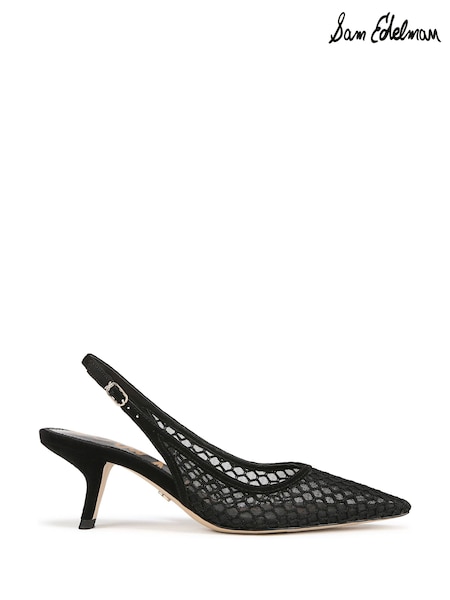 Sam Edelman Regular Fit Bianka Sling 3 Slingback Black Shoes (F00479) | 792 QAR