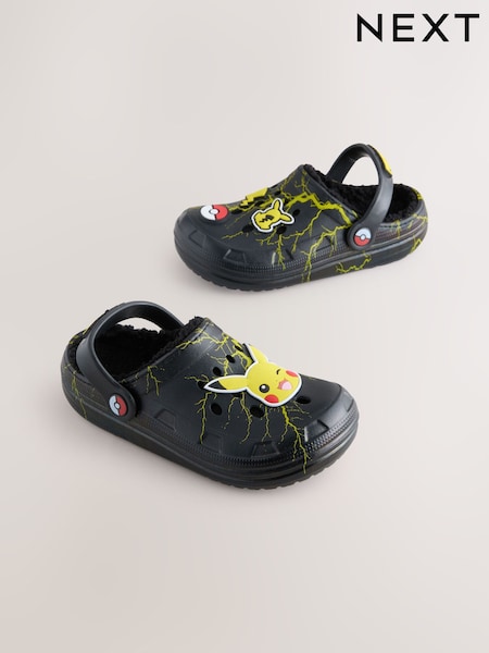 Black Pokemon Warm Lined Slipper Clogs (F00504) | AZN 42 - AZN 47