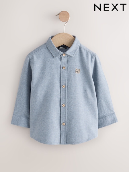 Blue Long Sleeve Melange Character Shirt (3mths-7yrs) (F00514) | €15 - €17.50