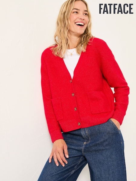 Rojo - FatFace V Neck Knitted Cardigan (F00574) | 76 €