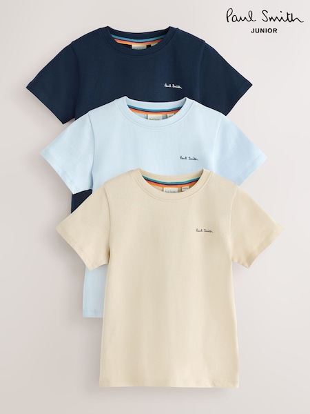 Paul Smith Junior Boys Signature T-Shirts 3 Pack (F00704) | CA$97