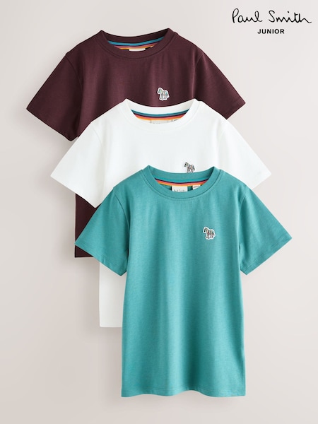 Paul Smith Junior Boys Signature T-Shirts 3 Pack (F00706) | AED189