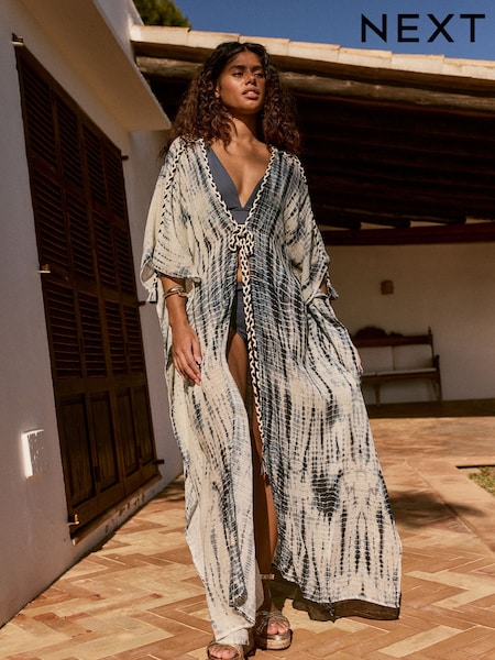 Sininen Solmuvärjätty - Overhead Kaftan (F01176) | €90