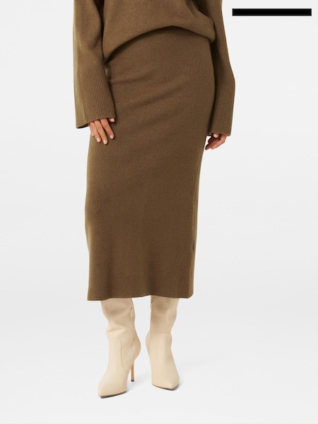 Forever New Brown Layla Co-ord Midi Skirt (F01315) | €31
