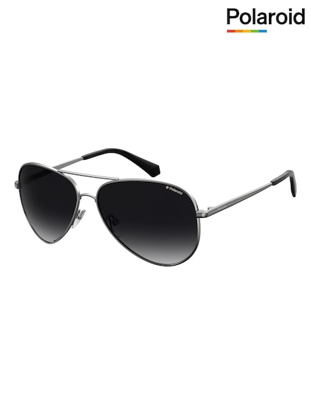 Polaroid Monochrome Pilot Black Sunglasses (F01439) | 447 LEI