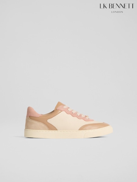 LK Bennett Brown Runner Leather Trainers (F01474) | €256