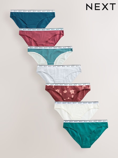 הדפס משובץ - Logo Knickers 7 Pack (F01478) | ‏90‏₪