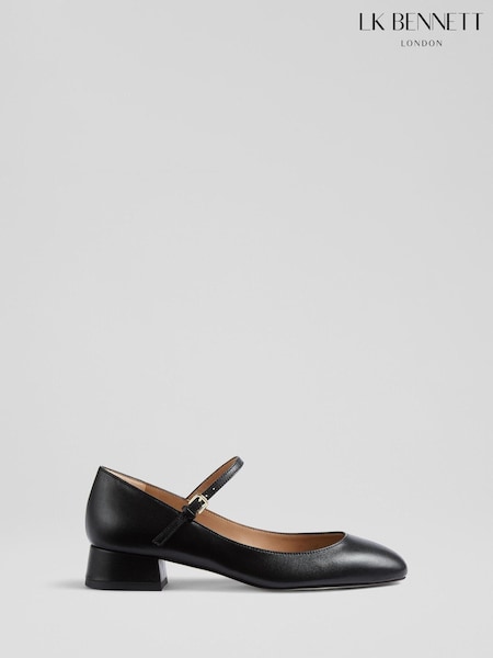 LK Bennett Black Beatrix Low Block Mary Jane (F01498) | R$ 2,755