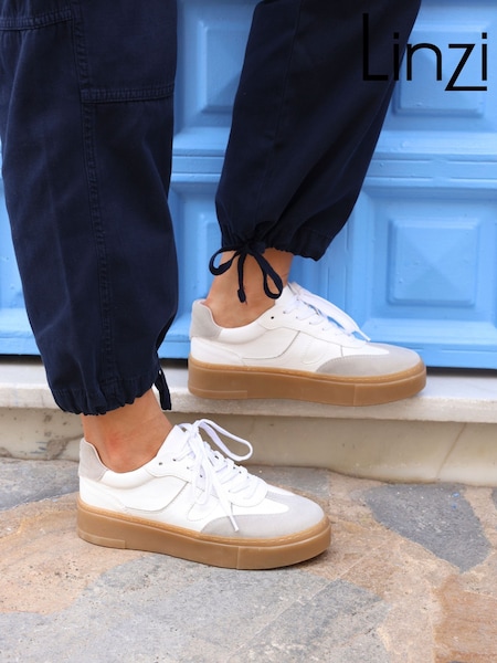 Harmaa - Linzi Kaia Nyöritettävä; nauha- Paksupohjainen Trainers (F01532) | €60