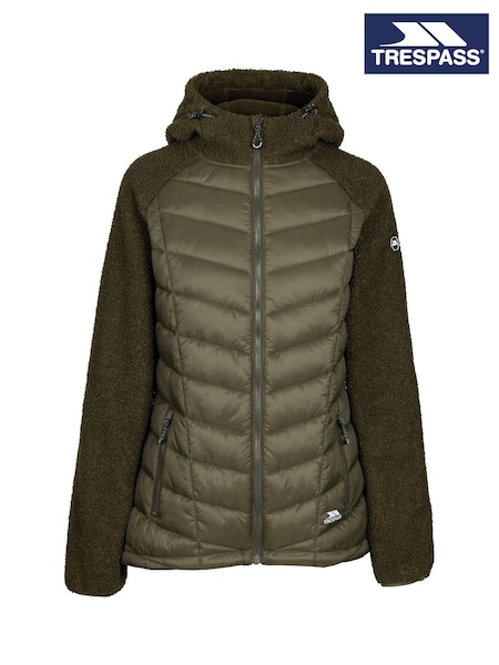 Trespass Female Green Wando Hybrid Jacket (F01643) | AED611