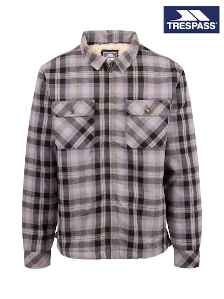 Trespass Male Grey Danehill Sherpa Lined 100% Cotton Shirt (F01698) | R$ 680